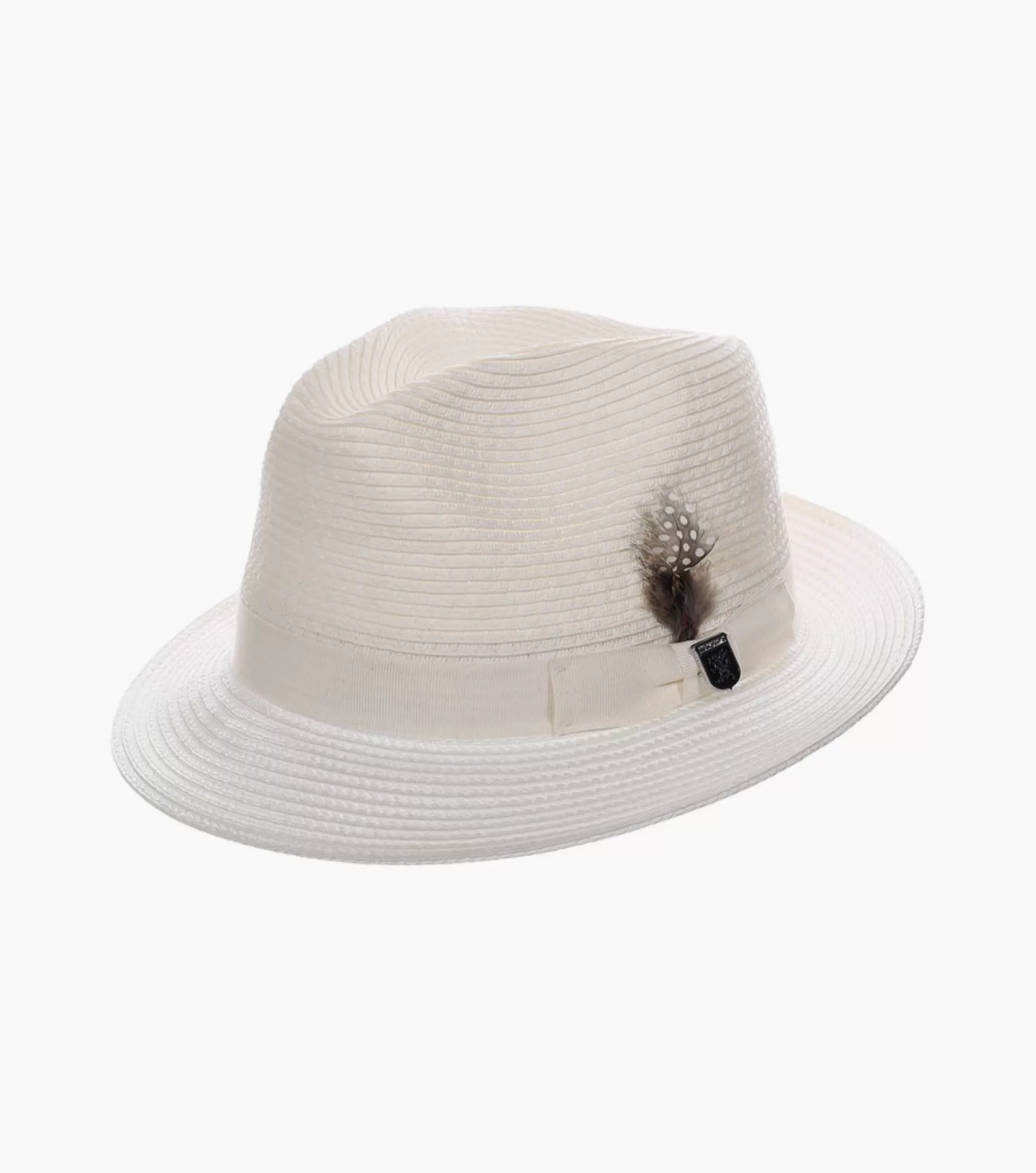 Stacy Adams Hats>Corby Fedora Paper Braid Pinch Front Hat