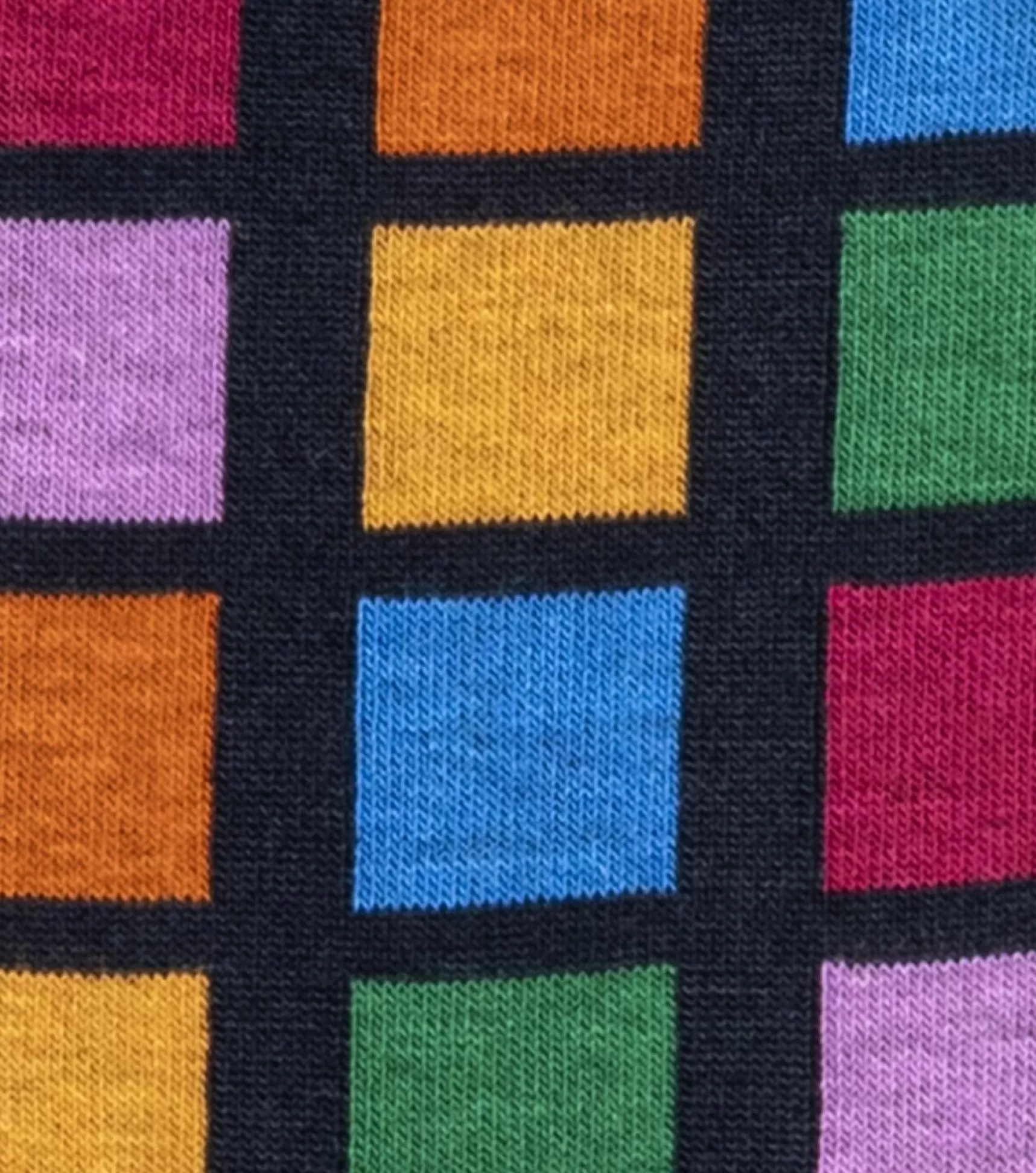 Stacy Adams Socks>Multi-Color Block Men\\'S Crew Dress Socks